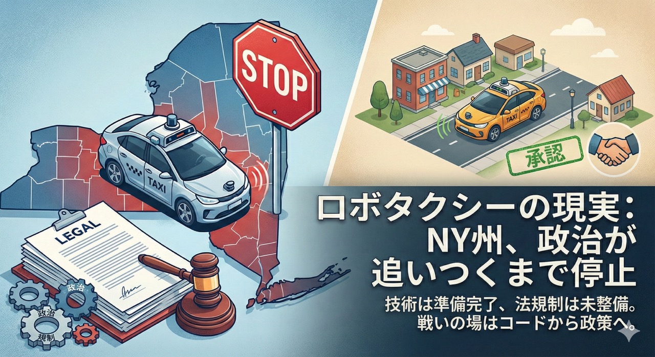 NYでWaymoが止まった日:自動運転のロボタクシー法案撤回